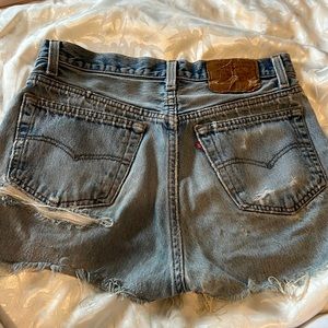 Re-worked levis 501’s cutoffs